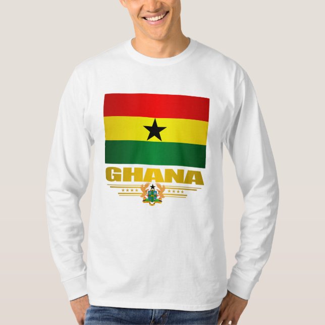 Ghana-Flagge T-Shirt (Vorderseite)