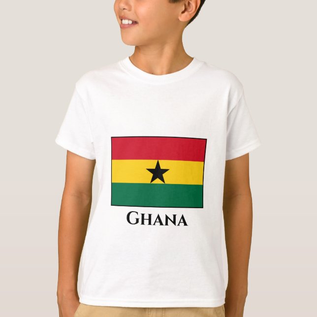 Ghana-Flagge T-Shirt (Vorderseite)
