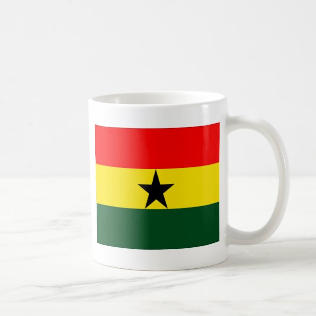Ghana-Flagge Tasse (Rechts)