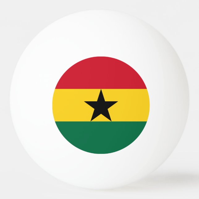 Ghana-Flagge Tischtennisball (Vorderseite)