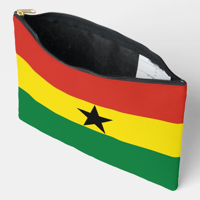 Ghana-Flagge Zubehörtasche (Offen)