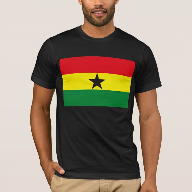 Ghana-Flaggen-T - Shirt (Vorderseite)