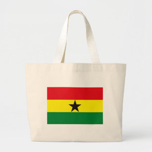 Ghana-Flaggen-Taschen-Tasche Jumbo Stoffbeutel