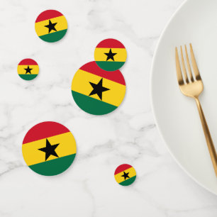 Ghana Flaggentafel Confetti Konfetti