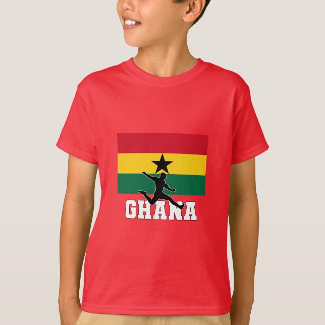 Ghana Football-Fußballnationalmannschaft T-Shirt (Vorderseite)
