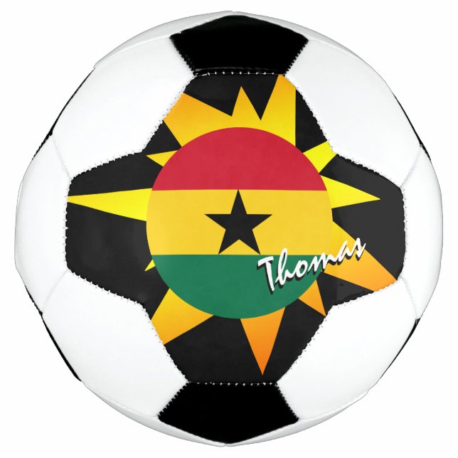 Ghana Football & Ghanaische Flagge / BANG Fußball (Vorderseite)