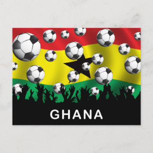 Ghana Football Postkarte