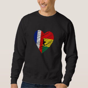 Ghana France Herzlich Willkommen bei der Liebe Gha Sweatshirt