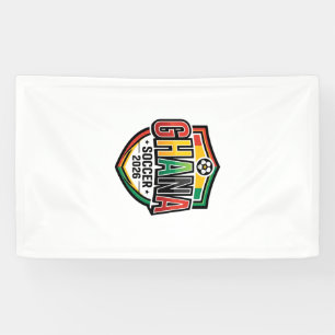 Ghana Fußball 2026 Fußball Fett Land Schriftzug R Banner