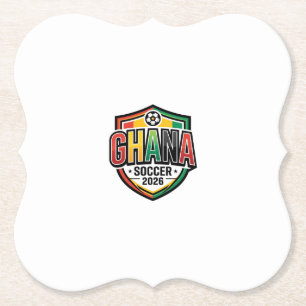 Ghana Fußball 2026 Fußball Fett Land Typografie R Untersetzer