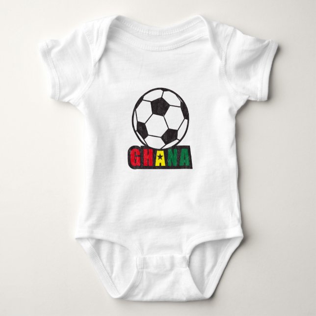 Ghana-Fußball Baby Strampler (Vorderseite)
