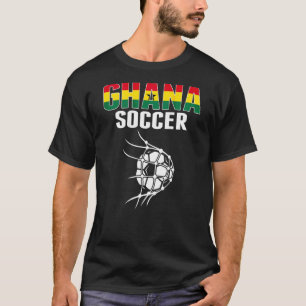 Ghana Fußball im Netz Tor Ghanischer Fußball F T-Shirt