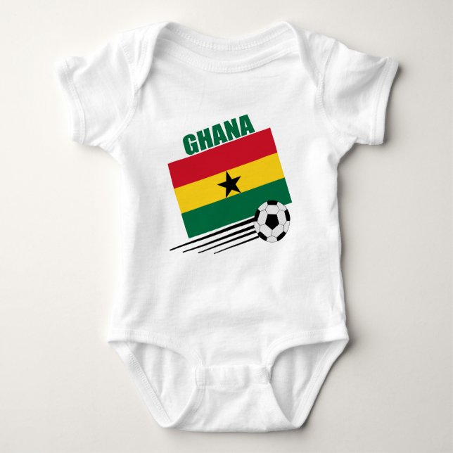 Ghana-Fußball-Team Baby Strampler (Vorderseite)