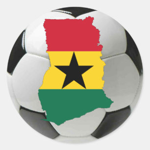 Ghana-Fußballfußball Runder Aufkleber