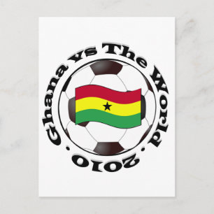 Ghana gegen die Welt Postkarte