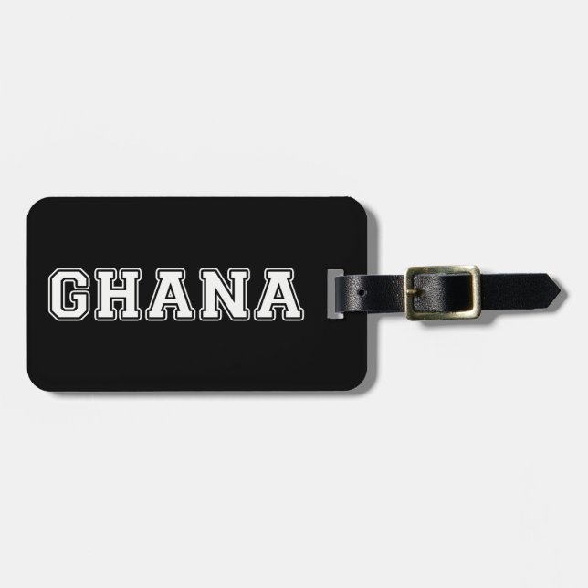 Ghana Gepäckanhänger (Vorderseite horizontal)