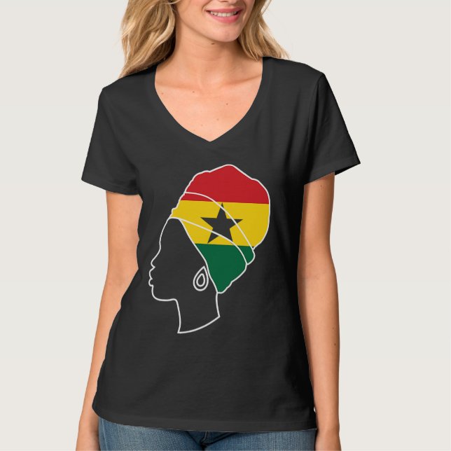 Ghana Ghanaian Ghana Flag Ghana  Ghana Fans Ghana  T-Shirt (Vorderseite)