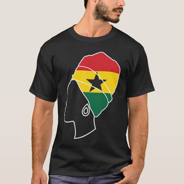 Ghana Ghanaian Ghana Flag Ghana  Ghana Fans Ghana  T-Shirt (Vorderseite)