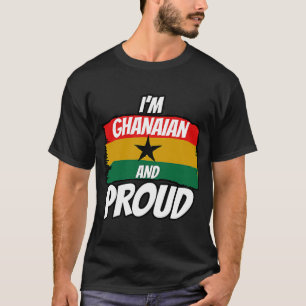Ghana Ghanaian Heart Liebe Proud Melanin Flag T-Shirt