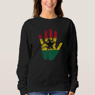 Ghana Ghanaian Heart Liebe Proud Melanin Flag Unit Sweatshirt