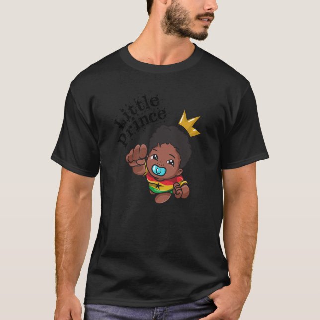 Ghana Ghanaian West Africa Proud Prince Boy Melani T-Shirt (Vorderseite)