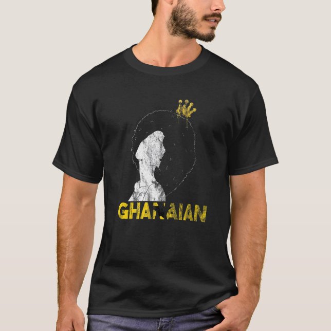 Ghana Ghanaian West Africa Proud Princess Queen Me T-Shirt (Vorderseite)