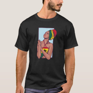 Ghana Ghanaianische Flagge Afrika Stolze Prinzessi T-Shirt
