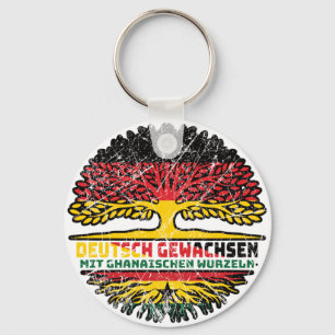 Ghana Ghanaisch Deutsch Deutschland Baum Wurzel Schlüsselanhänger