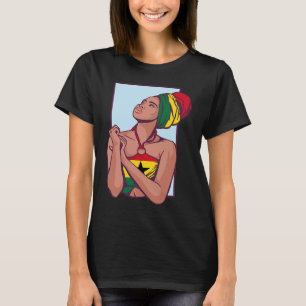 Ghana Ghanaische Flagge Afrika Stolze Prinzessin K T-Shirt