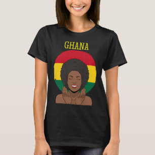 Ghana Ghanaische Flagge Afrika Stolze Prinzessin K T-Shirt