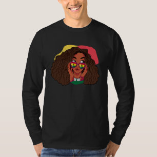 Ghana Ghanaische Flagge Afrika Stolze Prinzessin K T-Shirt