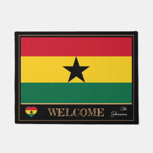 Ghana & Ghanian Flag house matte / sport Welcome