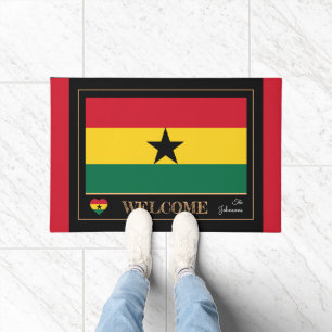 Ghana & Ghanian Flag house matte / sport Welcome