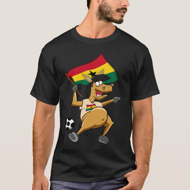 Ghana Horse Fan T-Shirt (Vorderseite)