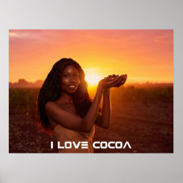 GHANA - I LOVE COCOA POSTER