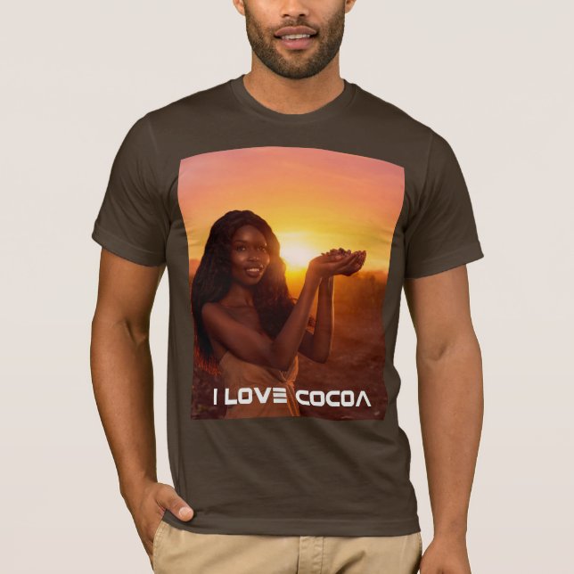 GHANA - ICH LIEBE COCOA T-Shirt (Vorderseite)
