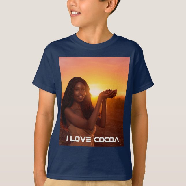 GHANA - ICH LIEBE COCOA T-Shirt (Vorderseite)