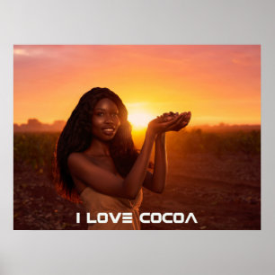 GHANA - ICH LIEBE KAKAO POSTER