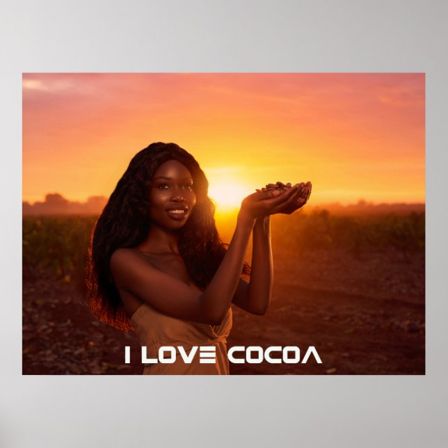 GHANA - ICH LIEBE KAKAO POSTER (Vorne)