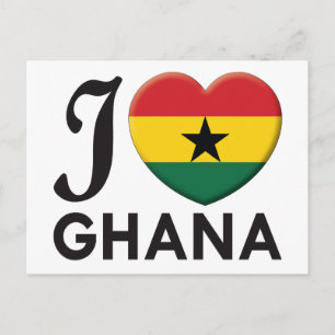 Ghana-Liebe Postkarte
