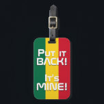 Ghana National Flag Patriotic Gepäckanhänger<br><div class="desc">Der Patriotische Gepäckträger der Ghana-Nationalflagge mit der Ghana-Fahne auf der einen Seite des Anhängers gedruckt. Der mit dem lebendigen Schriftart geschriebene Ländername ist in das Design am unteren Rand integriert. Der Text kann mit der Funktion "Anpassen!" vollständig angepasst werden. Die andere Seite des Tags ist für Ihre Informationen reserviert. Der...</div>