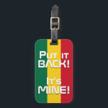 Ghana National Flag Patriotic Gepäckanhänger<br><div class="desc">Der Patriotische Gepäckträger der Ghana-Nationalflagge mit der Ghana-Fahne auf der einen Seite des Anhängers gedruckt. Der mit dem lebendigen Schriftart geschriebene Ländername ist in das Design am unteren Rand integriert. Der Text kann mit der Funktion "Anpassen!" vollständig angepasst werden. Die andere Seite des Tags ist für Ihre Informationen reserviert. Der...</div>