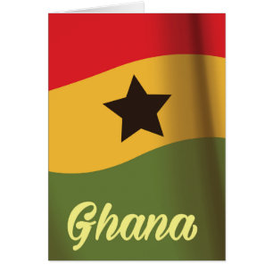 Ghana National Flag Vintages Reiseplakat