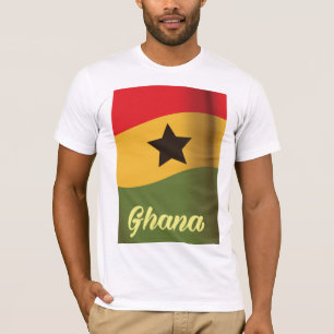 Ghana Nationalflagge vintage Reiseposter T-Shirt