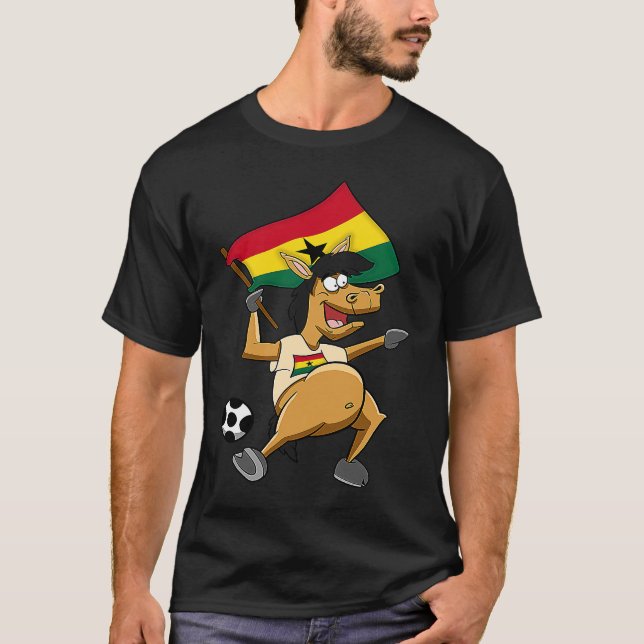 Ghana-Pferd-Fan T-Shirt (Vorderseite)