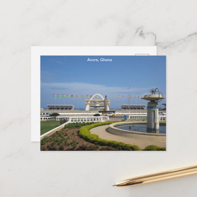 Ghana Postcard Postkarte (Vorderseite/Rückseite Beispiel)