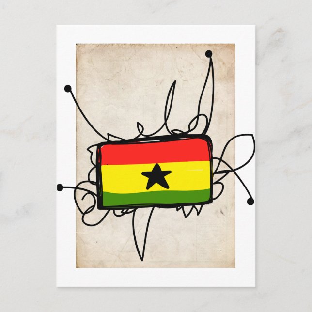 Ghana Postkarte (Vorderseite)