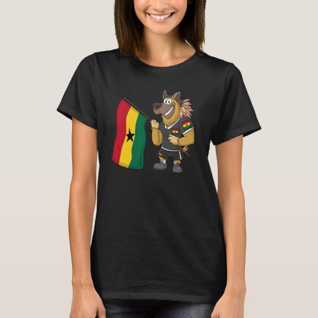 Ghana Rasta Dog T-Shirt (Vorderseite)
