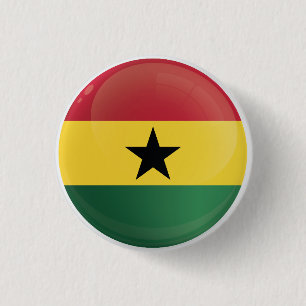 Ghana Round Icon Flag Button
