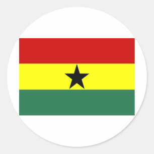 Ghana Runder Aufkleber